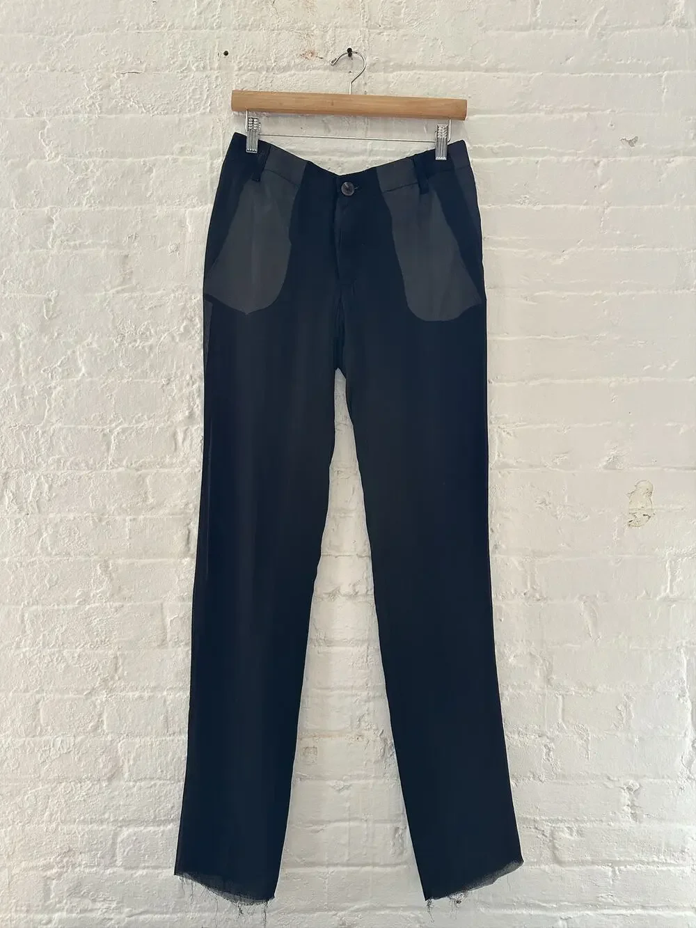 Rick Owens Paneled Silk Trousers